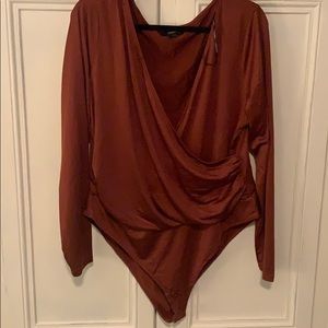 Forever 21+ Faux Wrap Bodysuit